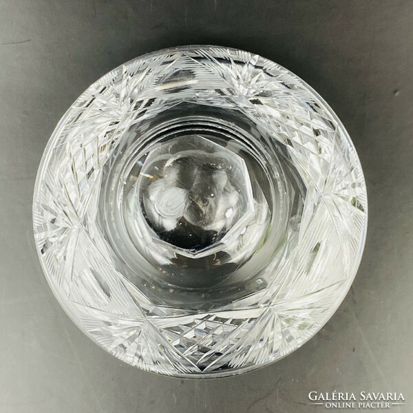 Bonbonier / serving tray with crystal lid