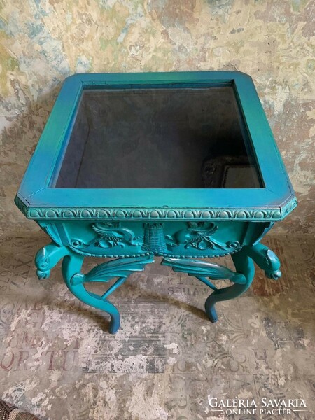 Dragon display table painted with chalk paint