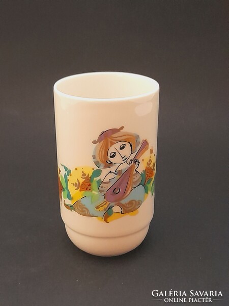 Rosenthal kupicás pohár Aladin és a csodalámpa sorozatból, 8 cm