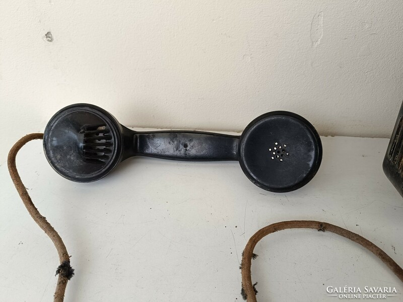 Antique wall dial phone device starožitný telefón damaged 618 8440