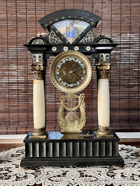 Biedermeier table/mantel clock circa 1840 on sale
