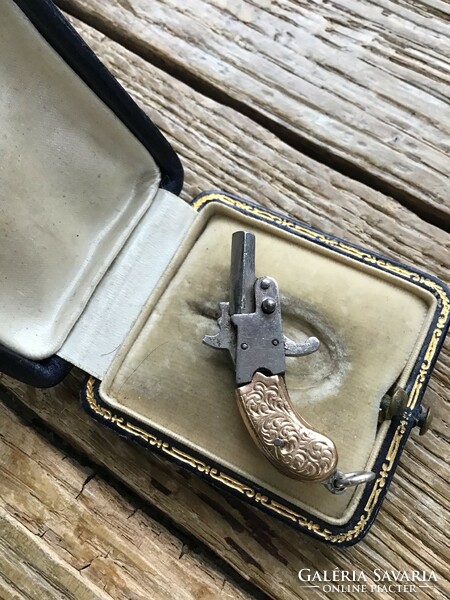 Antik osztrák miniatűr pisztoly