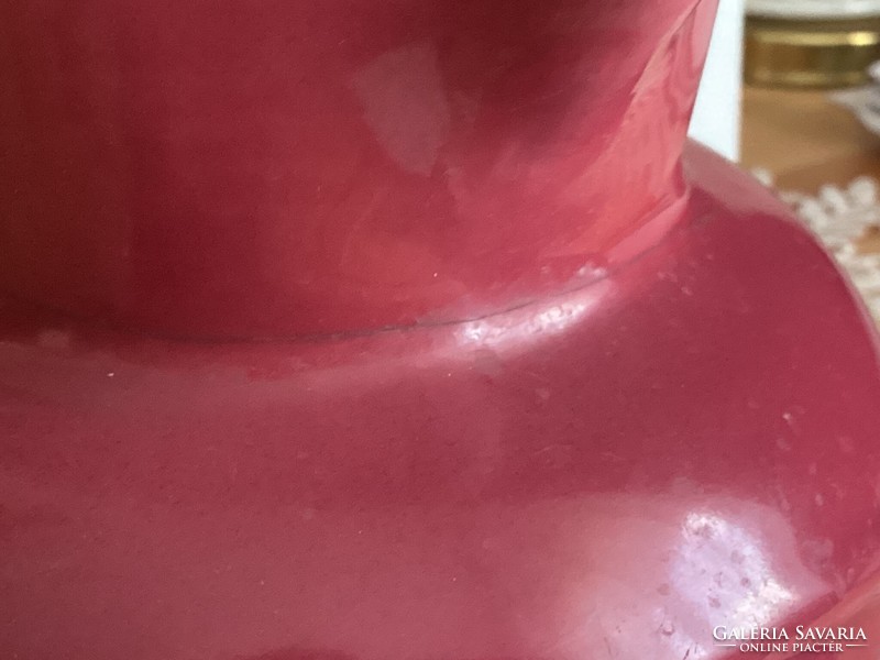 Antique pink Zsolnay jug.