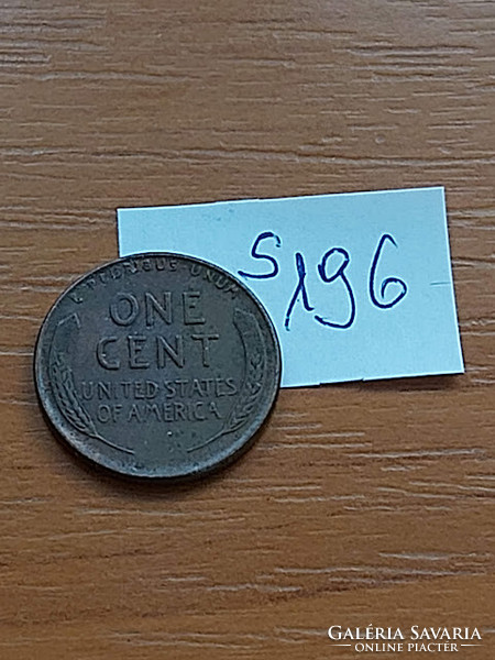 USA 1 CENT 1942  Kalászos penny, Lincoln, BRONZ  S196