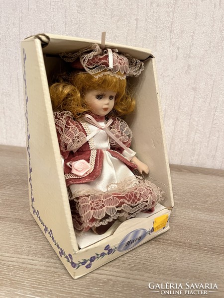 Régebbi, olasz porcelán fejű baba - Mary