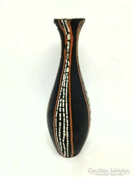Dybisewszky iparművészeti kerámia váza, 28,5 cm