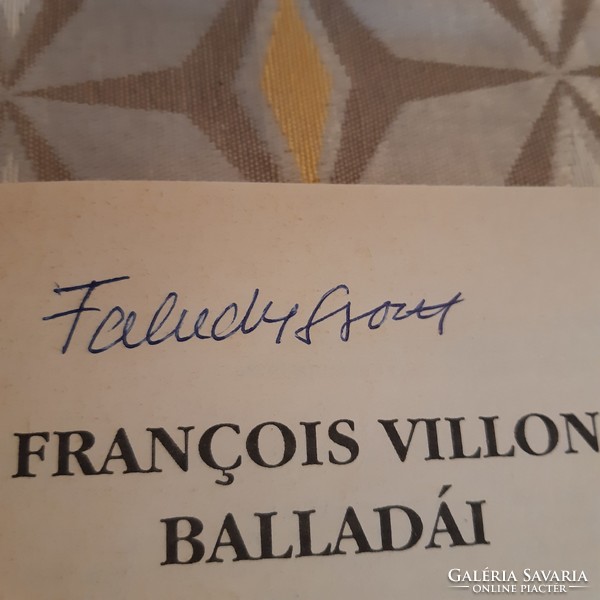 Dedikált Faludy György Francois Villon balladái 1988 eladó