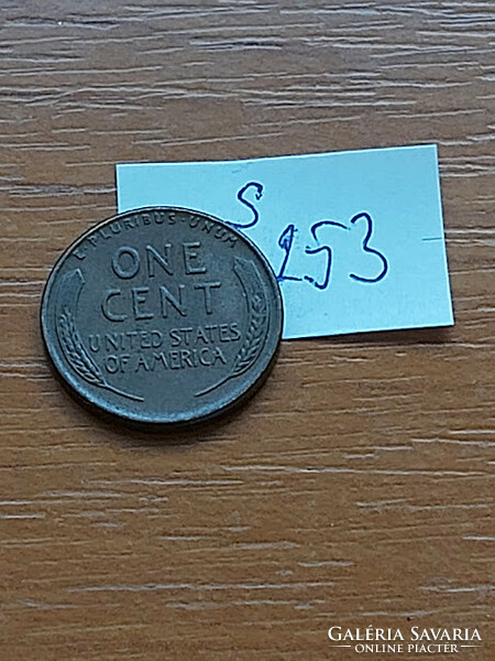 USA 1 CENT 1957  Kalászos penny, Lincoln, BRONZ   S253