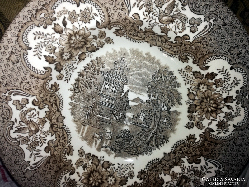 Grindley Staffordshire earthenware deep plate - art@decoration