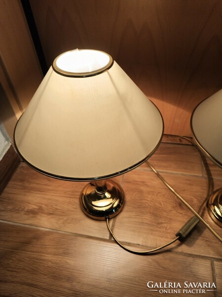 Vintage réz asztali lámpa 2db. hollywood regency style. Alkudható!