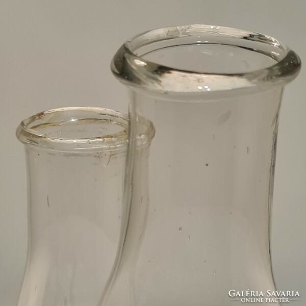 Colorless milk glass 2 pcs (2963)
