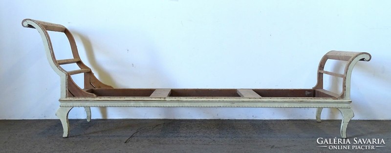 1Q592 Régi hattyúnyakas ágy heverő váz 246 cm