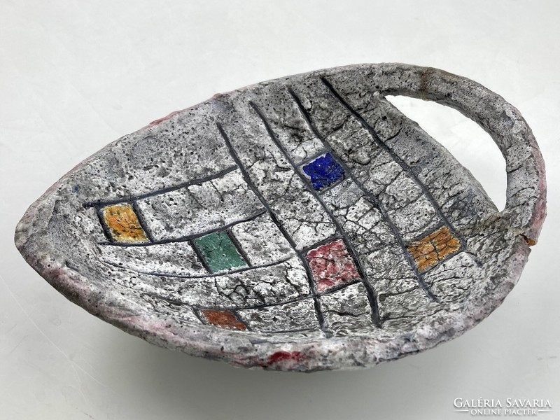 Izsépy margit abstract ceramic bowl