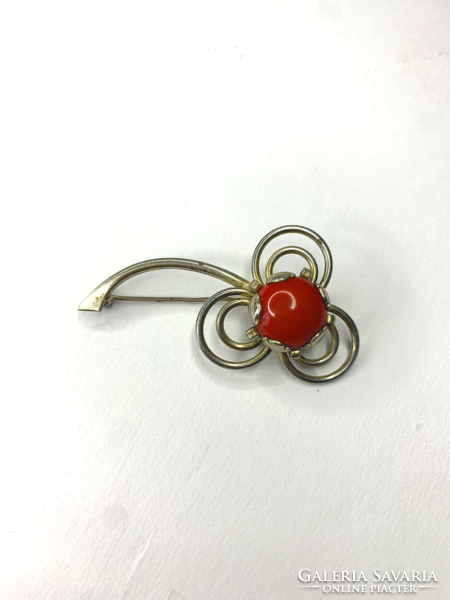 Art deco badge with noble coral