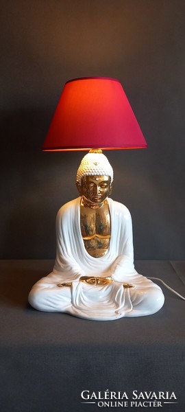 Buddha kerámia asztali lámpa  Italy design vintage.By: Flavio.G . Alkudható!