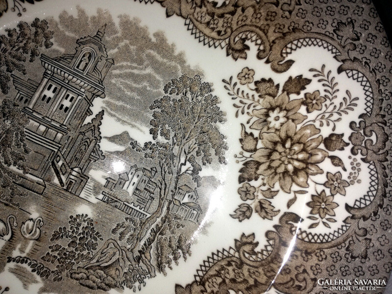 Grindley Staffordshire earthenware deep plate - art@decoration