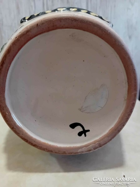 Large karcagi ceramic miska jug - 32 cm