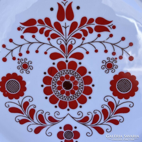 Alföldi porcelain - folk motif - floral wall plate - wall decoration 29 cm BC 4723