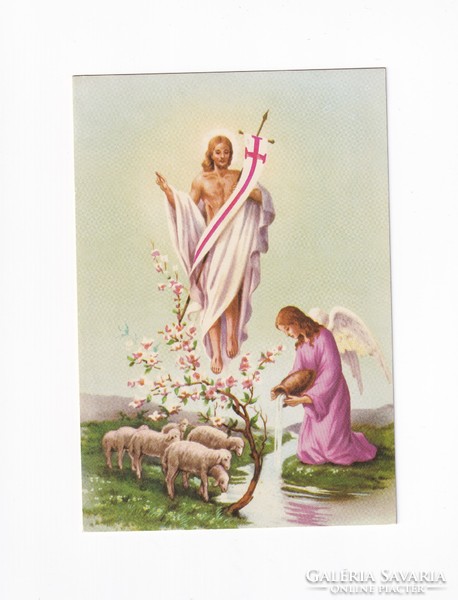 HV:30 Húsvéti Vallásos Üdvözlő képeslap
