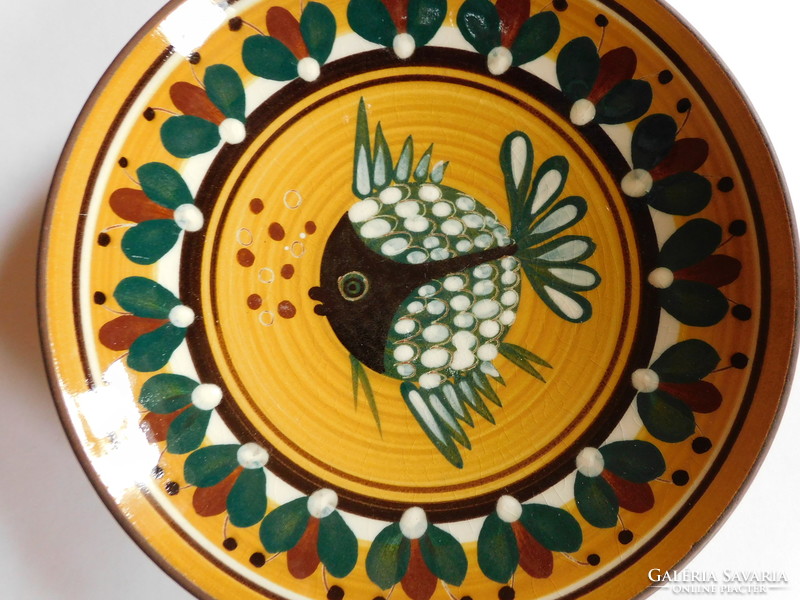 Ceramic bowl with pufferfish motif 21 cm
