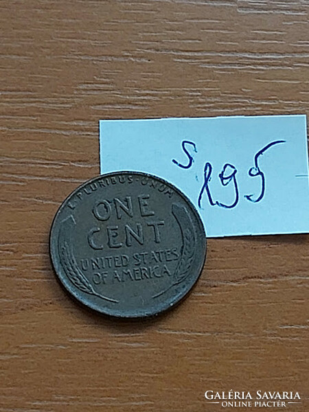 USA 1 CENT 1944  Kalászos penny, Lincoln, Sárgaréz   S195