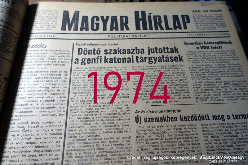 50.! SZÜLETÉSNAPRA :-) 1974 április 8  /  Magyar Hírlap  /  Ssz.:  23142