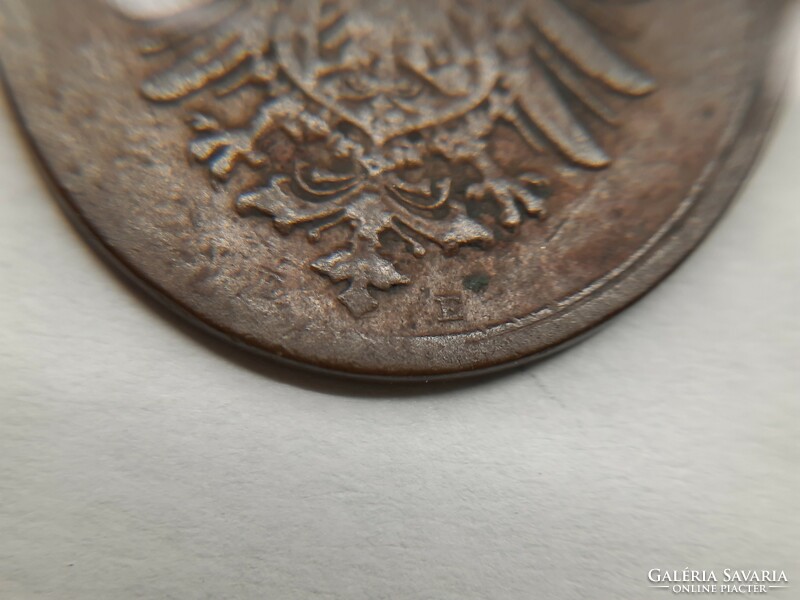 Német Birodalom 1 Pfennig 1885 E (430.000 darab) RR!