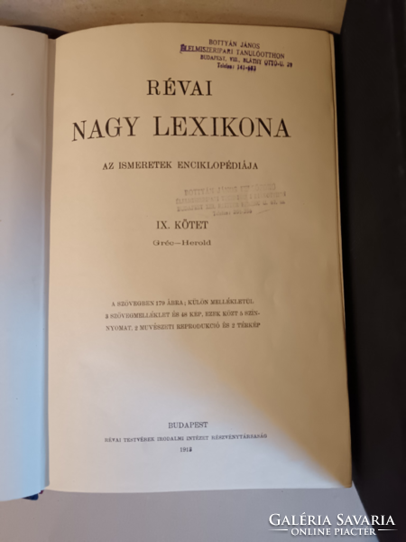 Révai lexikon I., V., IX.