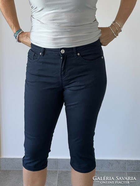 Orsay women's dark blue capri pants, flexible cotton blend material
