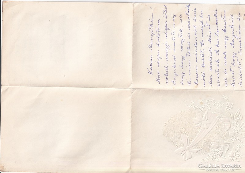 H:35 Húsvéti dombornyomott boríték Üdvözlő képeslap