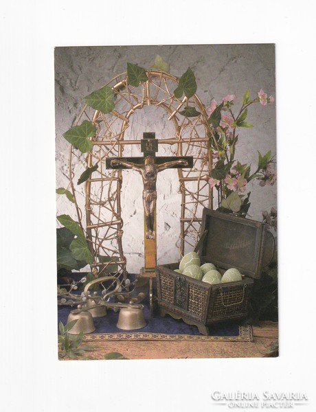 Hv: 32 Easter religious greeting cards, postal clean