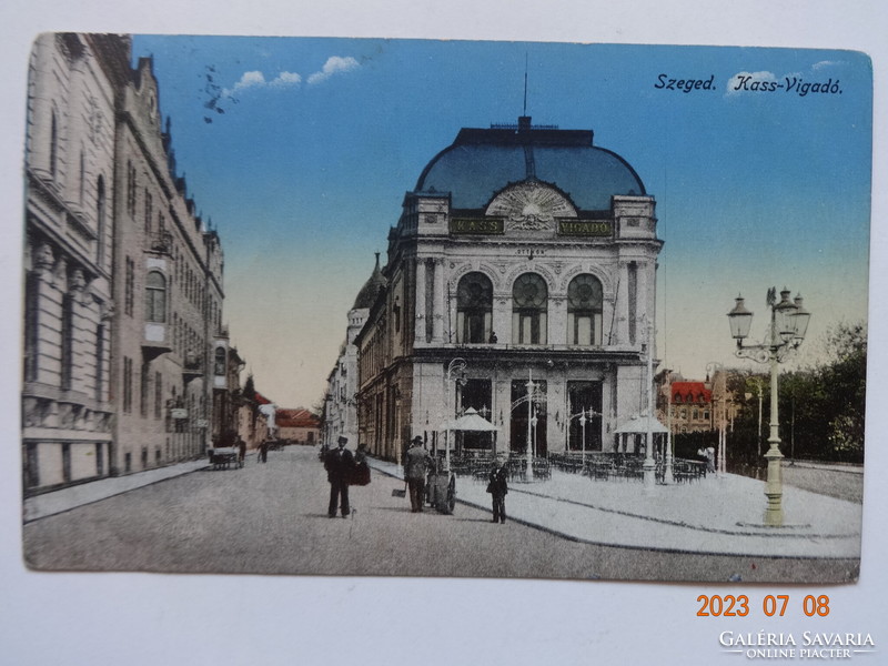 Old postcard: Szeged, Kass-Vigadó (1918)
