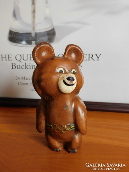 Ceramic misa teddy bear - the mascot of the 1980 Moscow Olympics