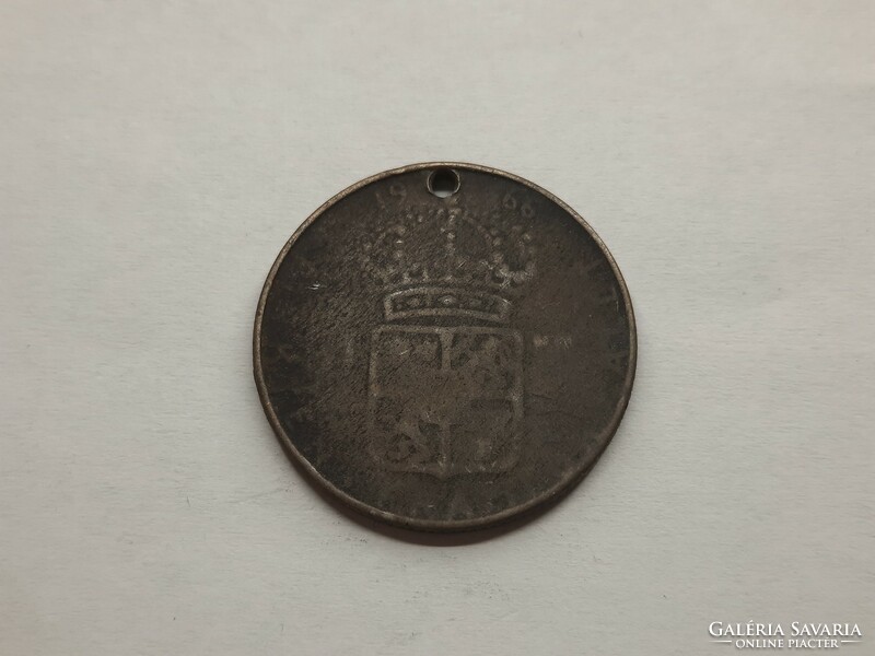 Sweden 1 kroner 1966 (ag 0.400) - Perforated