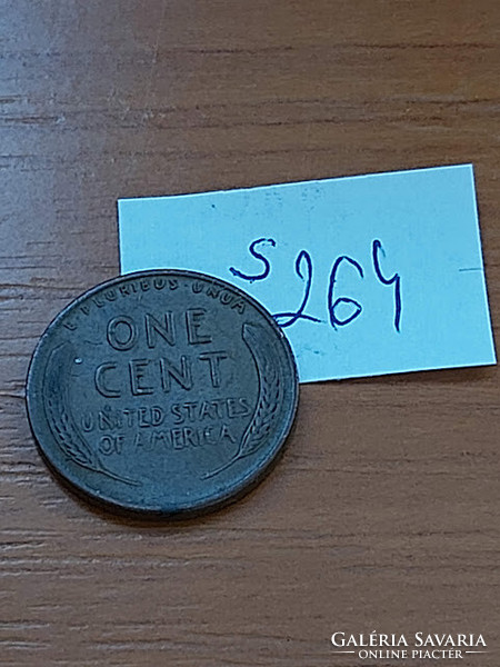 USA 1 CENT 1944  D Verdejel "D" - Denver, Kalászos penny, Lincoln,  Sárgaréz  S264