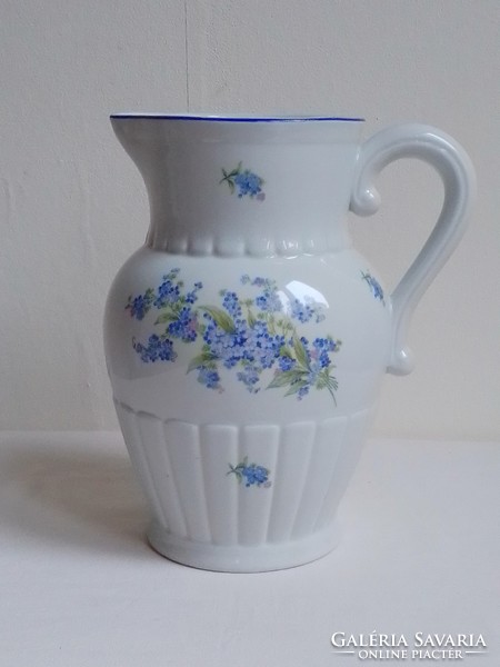 Old kp drasche porcelain jug wash jug jug pouring jug, fine forget-me-not pattern, mark 22 cm