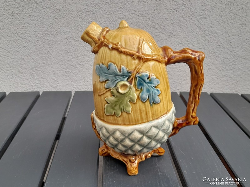 Antique majolica spout is very beautiful