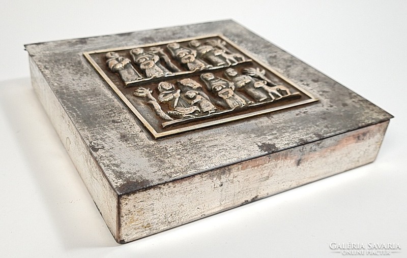Vintage / mid century - Teván margit industrial art metal box