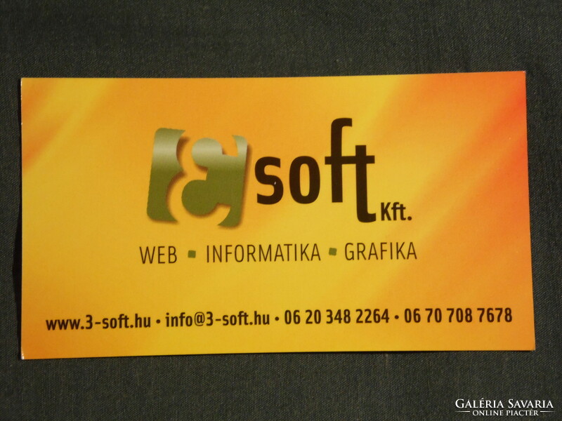 Kártyanaptár, kisebb méret, 3 Soft Kft. , informatika, grafika, Pécs,  2009, (6)