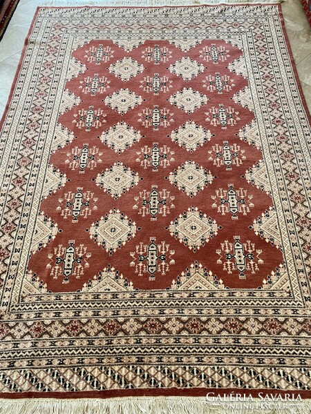 Pakistani Bokhara szőnyeg selyemmel 280x185cm