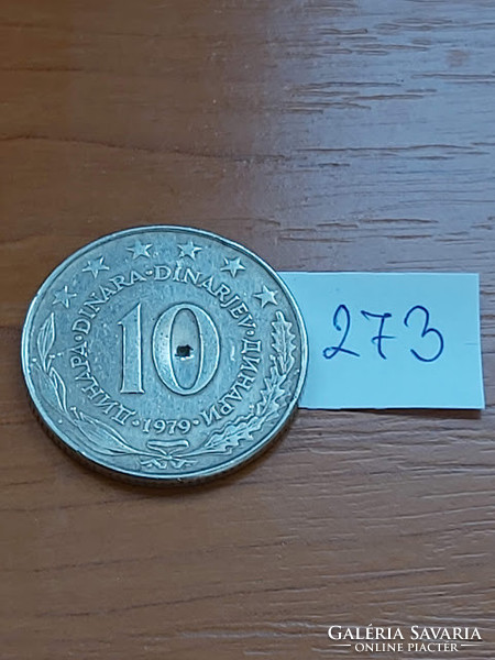 Yugoslavia 10 dinars 1979 copper-nickel 273