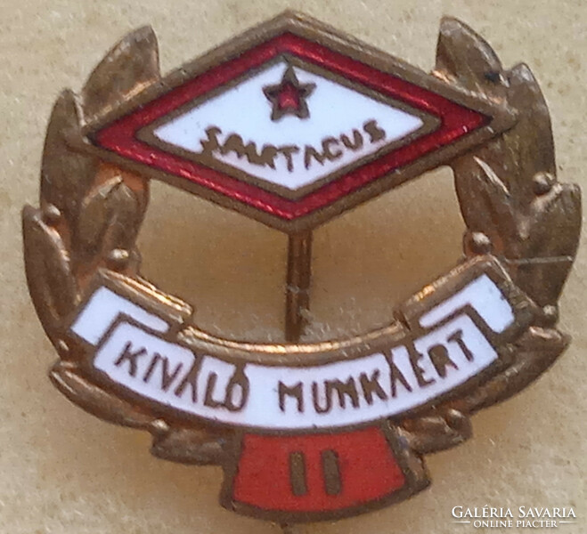 Spartacus sports badge for excellent work