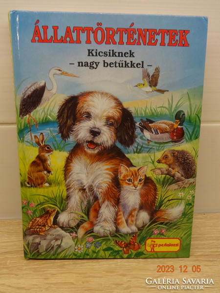 Animal stories for little ones in big letters - old, rare storybook