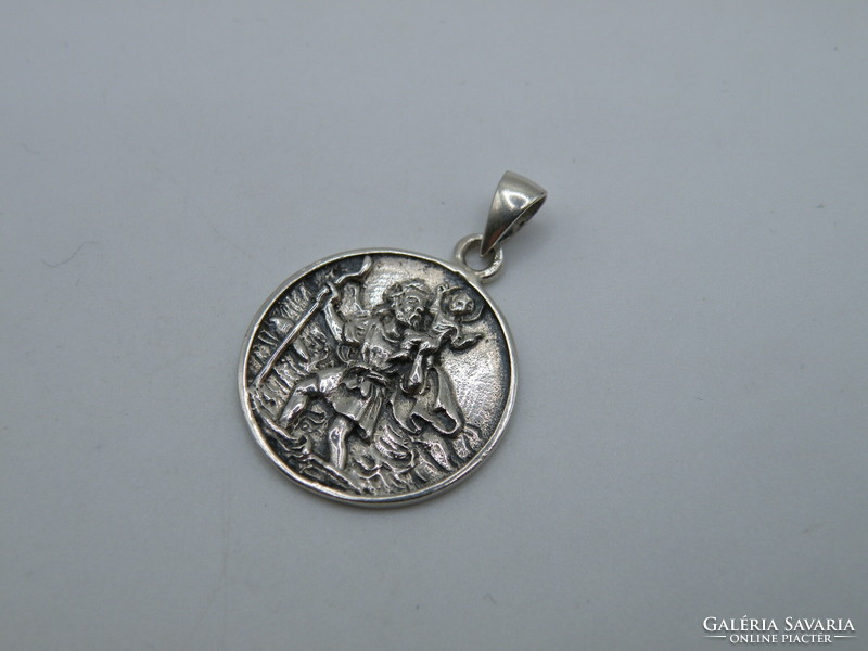 Uk00314 silver St. Christopher pendant 925