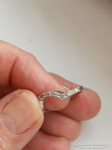 5+Ct vvs1 h Valodi black moissanite and white raw Valodi diamond 925 sterling silver ring