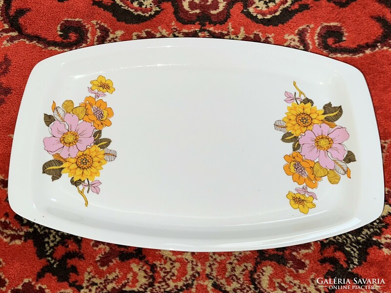 Alföldi porcelain steak serving bowl tray flower pattern serving bowl