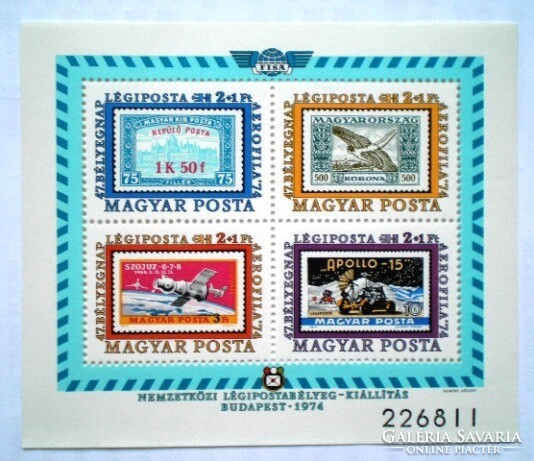 B109 / 1974 stamp day _ aerophile iii. Block postman