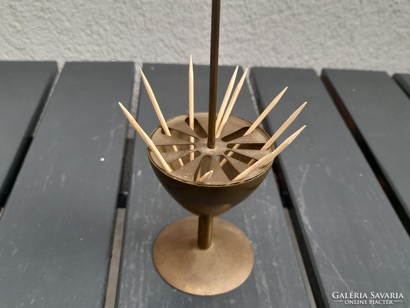 Copper toothpick holder
