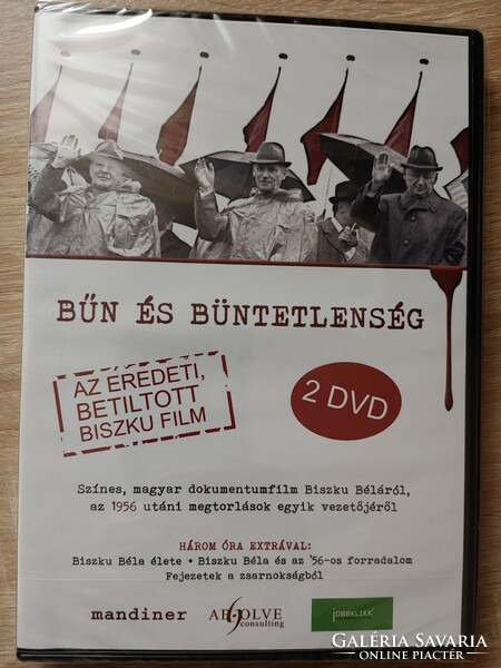 Bűn és büntetlenség Biszku Béla eredeti film     DVD bontatlan