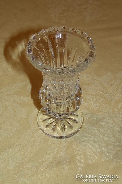 Üveg váza kristályüveg 11x6 cm